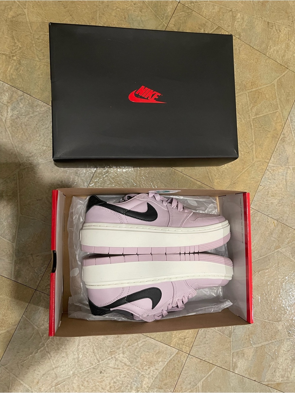 Nike Low-Top Platform Sneakers in Pink and Black